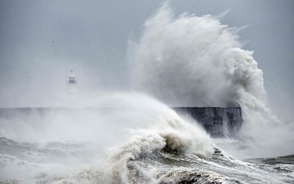 Travel chaos, floods and power cuts as 100mph Storm Ciarán batters UK