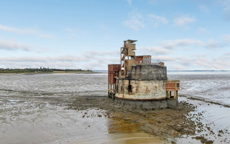 ‘It’s a rare beast’: abandoned offshore gun tower up for auction